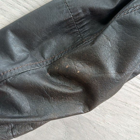 Andrew Marc brown Leather Jacket size XS - Picture 5 of 7